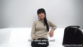 Czech casting with condoms and a happy ending
