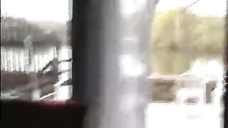 The man peeps under the skirt and penetrates the pussy of a naive girl