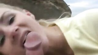 She got a creampie dessert from her boyfriend's sperm