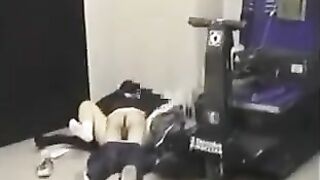 He lowered his pants and began to fuck his girlfriend hard