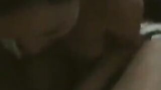 A fat woman dances naked in front of her husband