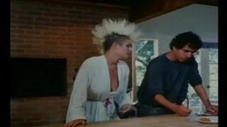 Retro porn scene with a group of girls having fun together