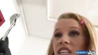 A wife fucked her husband’s cock by mistake with a strap-on