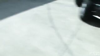 Blonde beauty Blair Summers enjoys outdoor sex on the parking lot