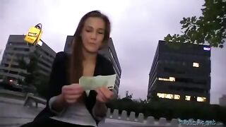 A girl was fucked right on the street, her beauty exploited for pleasure