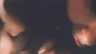 A vintage blowjob scene from a girl who loves sperm very much