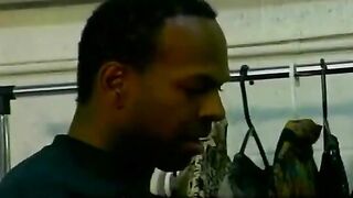Two black guys are having fun without girls for a change