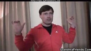 A man fucked his granddaughter and grandson in a threesome