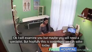 A cunning doctor examined the patient and fucked her in stockings