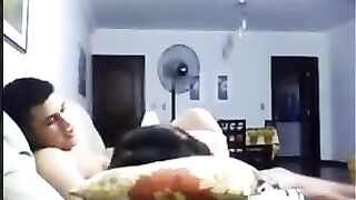 Evening intimacy on the couch, just like many other nights