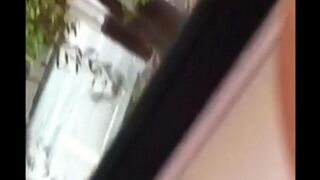 The guy just could not restrain himself and began to masturbate in the street