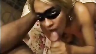 A woman is fucking with another man in front of her husband