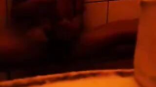 The girl washed herself in the shower, then indulged in some personal pleasure