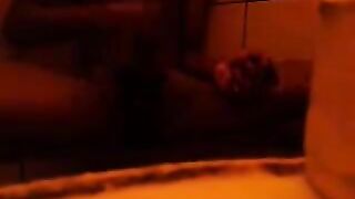 The girl washed herself in the shower, then indulged in some personal pleasure