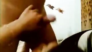 Asian guy got fucked hard in the hotel room by horny slut