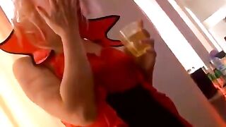 Students fucked at a wild Halloween party, their wildest dreams came true
