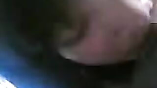 The Chinese girl carefully sucks her boyfriend's dick, showcasing intense passion in POV style