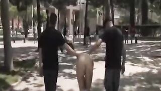 A group of young people fucked publicly on camera
