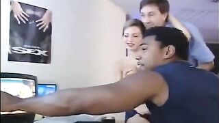 The actress was fucked by two listening men