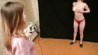Two games and a little lesbian sex with Russian beauties