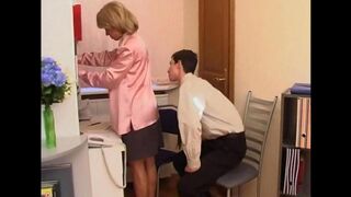 Hot Russian mom seduced her son to make love with her