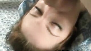 Girl takes a big dick in her mouth very deep
