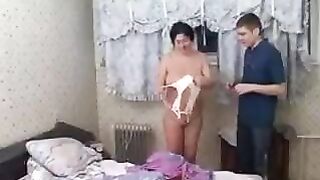 A son has sex with his aged mother in a taboo encounter
