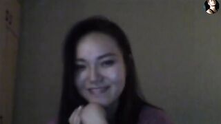 The girl from Kazakhstan has sex while talking on Skype