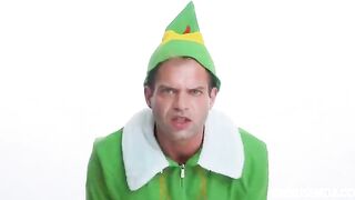 An elf comes in and a passionate threesome sex begins