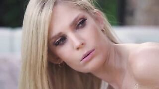 A hot blondie gets her tight ass eaten in the morning