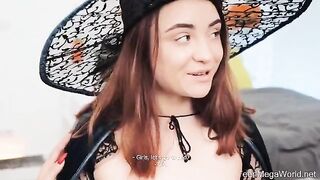 Lesbian beauties fucked in a role-playing scenario
