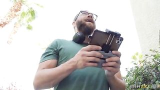 He climbs in through her window and she sucks his dick