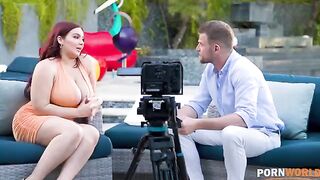 Natasha Nice gets fucked in the ass during a steamy interview