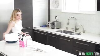 She got cake and a portion of sticky cock
