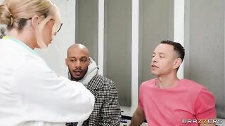 Two patients get fucked by their hot doctor in a steamy encounter