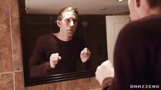 He fucks for the sake of his wife with a hot brunette