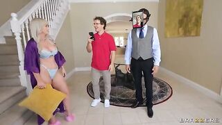 A husband watches his wife getting fucked by a stranger