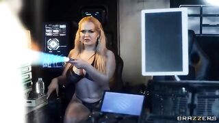 Some porn actors have fun in space, fucking each other without any obstacles
