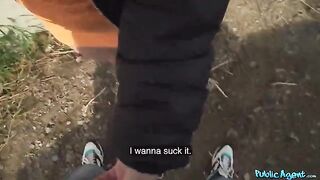 Italian brunette loses phone, gets fucked on the street