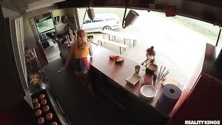 The guy fucked his girlfriend on the kitchen table, and she loved it