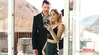 A cheating housewife gets her cunt smashed by pool guy
