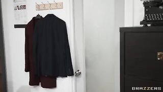 A blonde girl fucked in a glory hole by sneaky college students