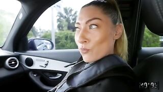 A hot and hungry cop gets some action in the car