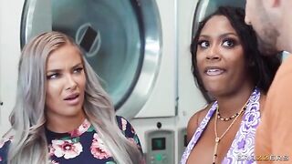 A cute girl met a guy in the laundry room part 3