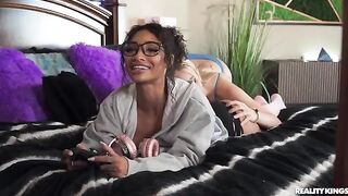 When emotions and passions are at their limit. Awesome interracial lesbian sex
