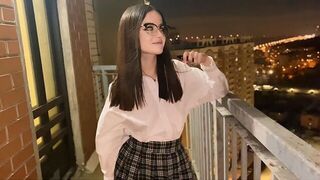 Why don't we do it with a view of the city? - A stunning 4K homemade scene