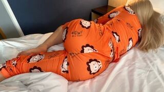 The cute girl in PJs wants to get fucked hard