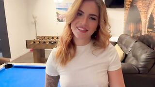 A man played pool and fucked a girl after losing a bet