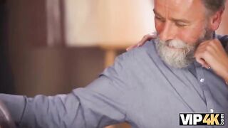 A girl from the Czech Republic couldn't resist and had sex with an old man