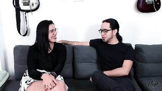 A fat Latina girl makes her first porn video with William Vega